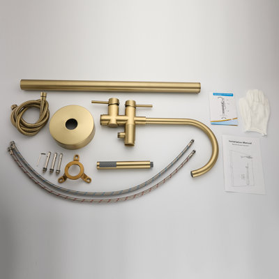 Single Handle Floor Mounted Tub Faucet