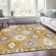 Premium Machine Washable Prisco Gold Rug