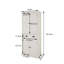 Armoire de rangement pour garde-manger de 71 po, avec 4 portes, tiroir, 2 tablettes réglables, armoire autoportante pour le salon de la salle à manger, buanderie - blanc-1228964613-1228964608