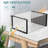 6 Black foldable shoe storage boxes