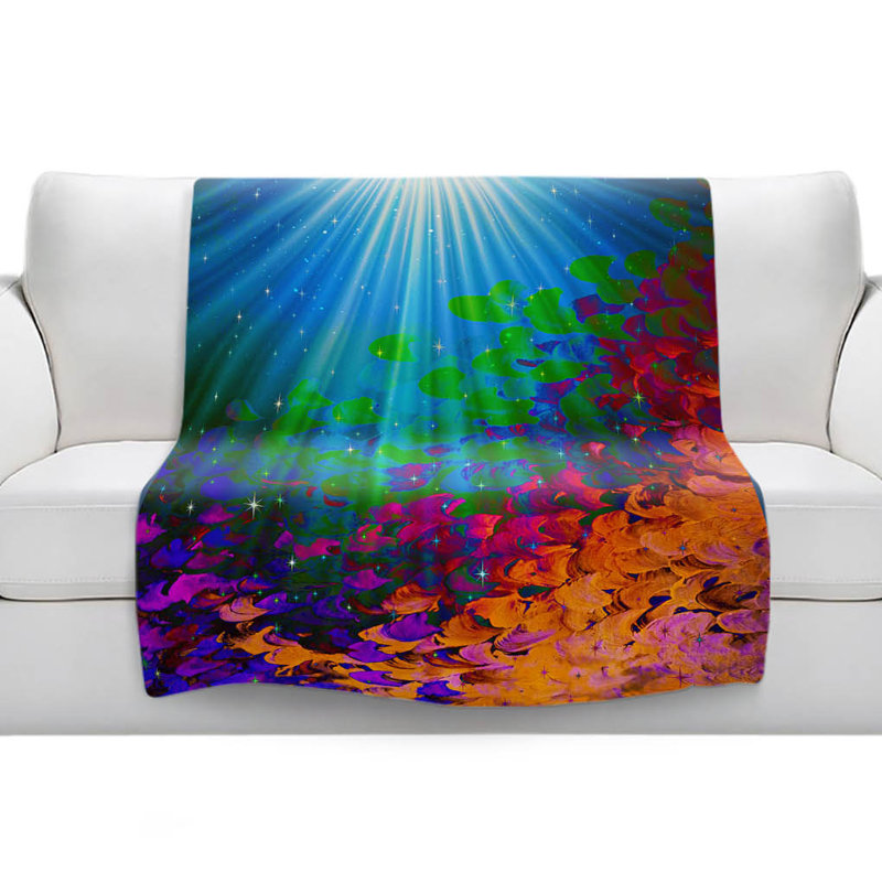 Couverture sherpa doux under the sea, l 51 po x L 60 po