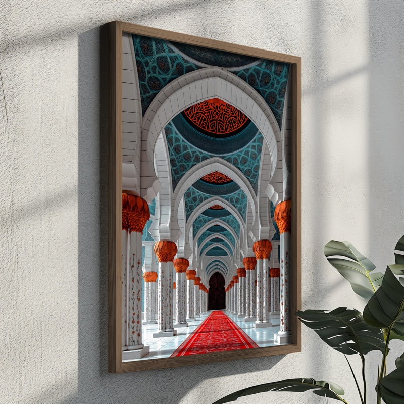 Elegant Decorative Framed MDF Painting, 13.8 x 18.5 x 0.1 inches | 100% MDF with 3 mm Thickness, 100% Pine Wood Frame | UV Printed Artwork for Stylish Home Decor, Perfect for Living Room or Office