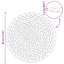  Round Woven Placemats 10 Pcs Natural Water Hyacinth Dining Table Decor
