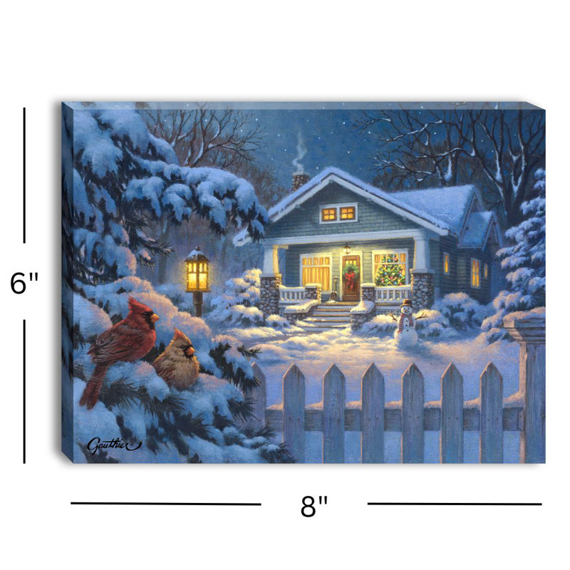 Toile de table lumineuse Christmas Bungalow 8 x 6