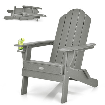 Chaise Adirondack pliante en plastique