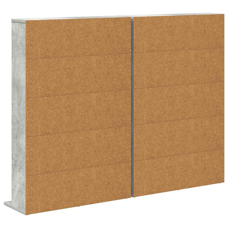 97.5 cm H Media Shelves, Concrete Grey