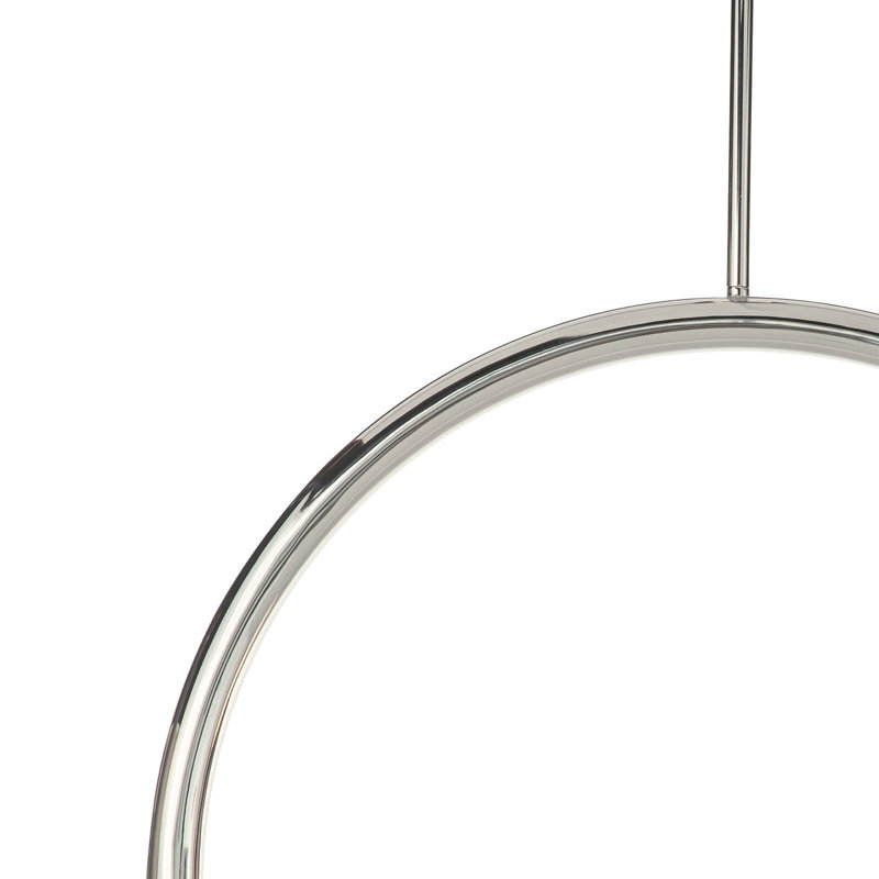 Happy Pendant, Polished Nickel, 21.25" H x 33.5" W x 5" D