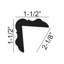 1-1/2 in x 1-1/2 in x 96 in Recycled Polystyrene Plain Corner Angle Moulding Pro PK 72 LF