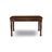 5 Piece Dinette Set Includes a Rectangle Dining Table with Butterfly Leaf and 4 Doeskin Linen Fabric Parson Dining Room Chairs, 42x78 Inch, Mahogany-166531458-233071523-233071532