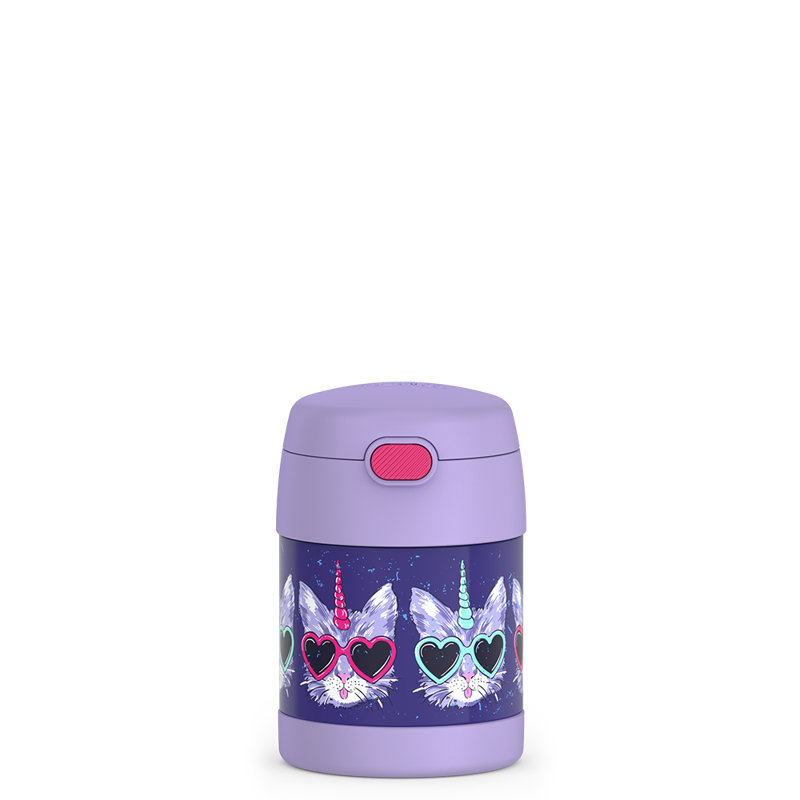 10 oz Pot à nourriture en acier inoxydable Funtainer® - Caticorns frais