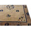 Tapis en laine antique brun terre, ivoire, beige, crème, blanc, noué à la main