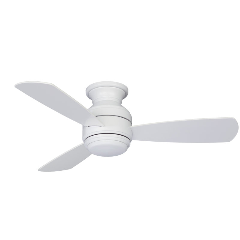 Lasky 44'' Ceiling Fan with LED Lights, Matte White