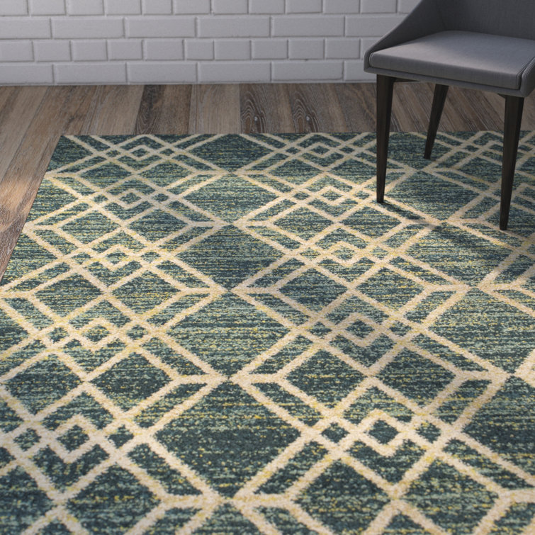 Tapis bleu sarcelle Chval