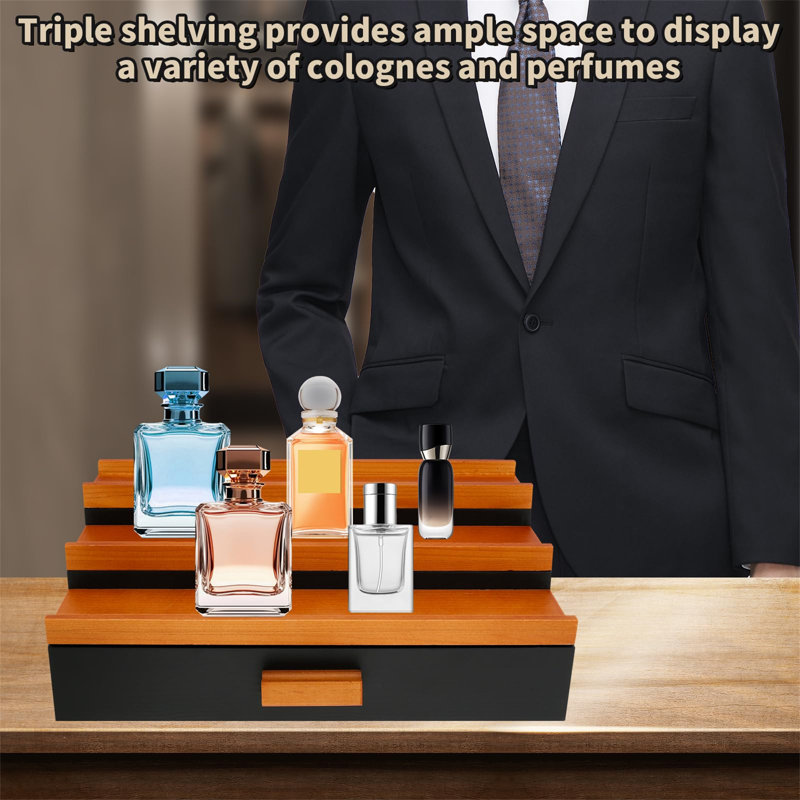 Wood Makeup Organiser, Brown