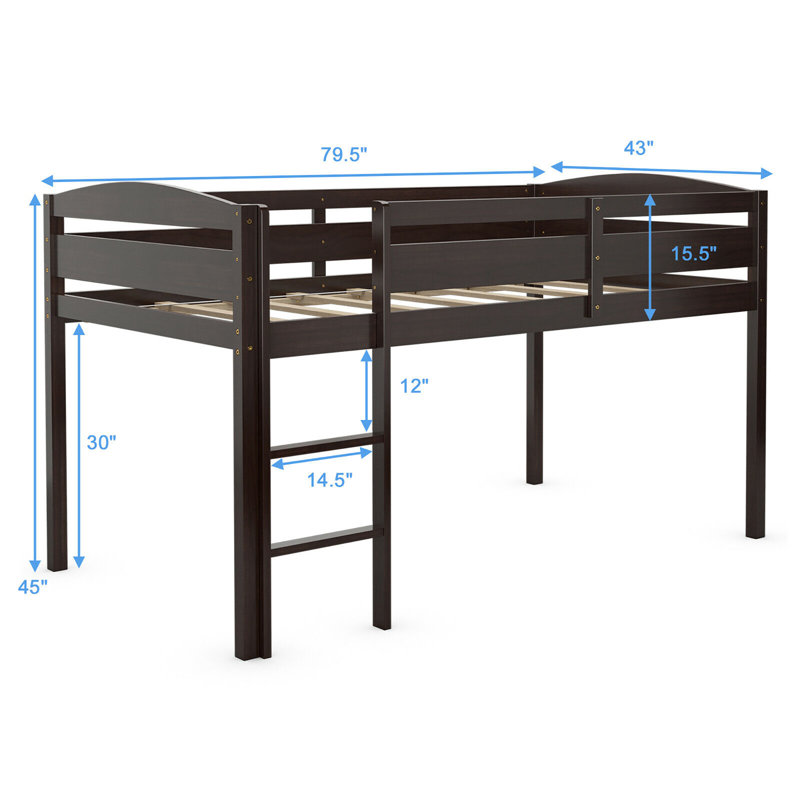 Lit mezzanine simple Gopinath par Harriet Bee, Espresso