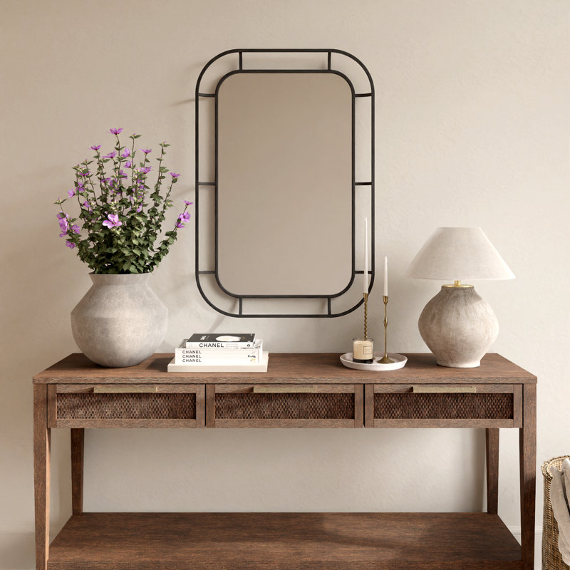 Metal Rectangle Wall Mirror