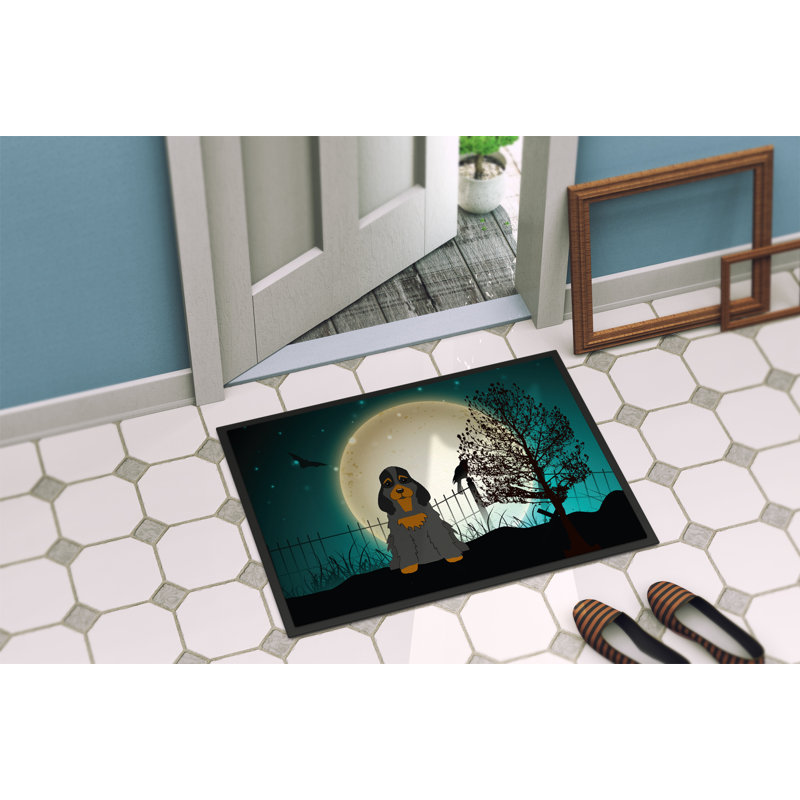 Paillasson Caillo Halloween, Rectangle 2 pi x 3 pi, Noir / brun clair