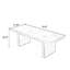 Table de salle à manger rectangulaire brune pour salle à manger / cuisine-1930966639