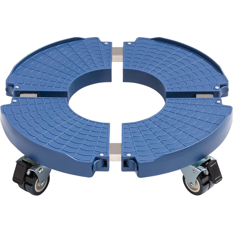 Plastique - plateau rond réglable - 1 pièce, Noir