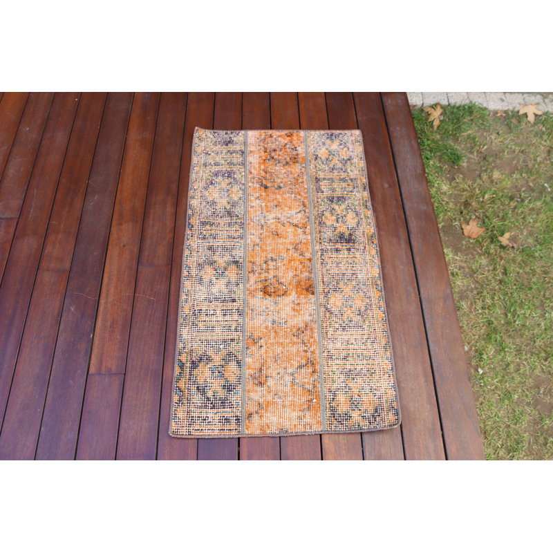 Bohemian Style Vintage Turkish Rug Perfect for Adding a Touch of Elegance to Your Living Room or Bedroom