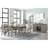 Casual Two Tone 6 Drawer Dining Table