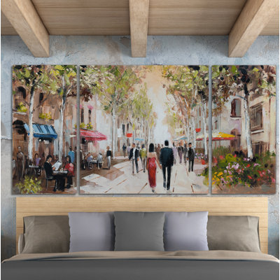 Paris Teal III - Painting on Canvas