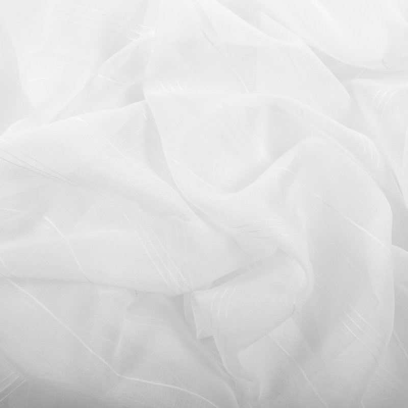Panneaux de rideaux semi-diaphanes avec passe-tringle Antonietti, Blanc
