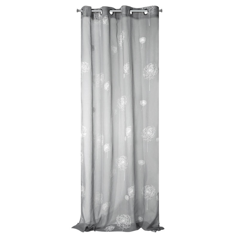 Wertz Sabine Eyelet Single Curtain, Grey, 250cm H x 140cm W