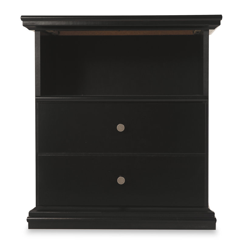 Leano 22.48'' W Nightstand, Black