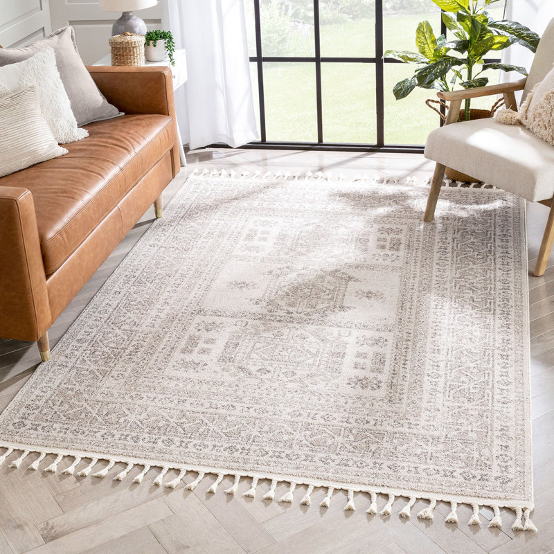 Loop-De-Loop Moroccan Synthetic Area Rug, Rectangle 120 x 180cm