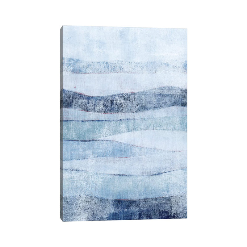 «White out in Blue II» par Grace Popp, reproduction d'art sur toile tendue, H 26 po x l 18 po x 1,5 po