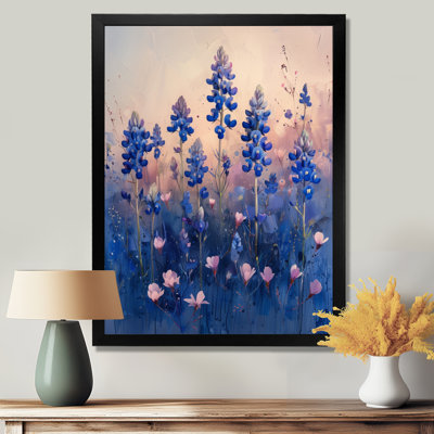 Blue Sunrise Splendor Blue Bonnets II - Blue Bonnets, art mural