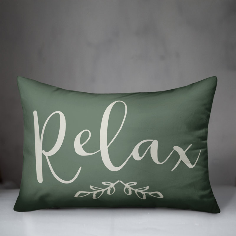 Outdoor Reversible Throw Pillow, Green