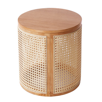SOLID WOOD SIDE TABLE,NATURAL COLOR