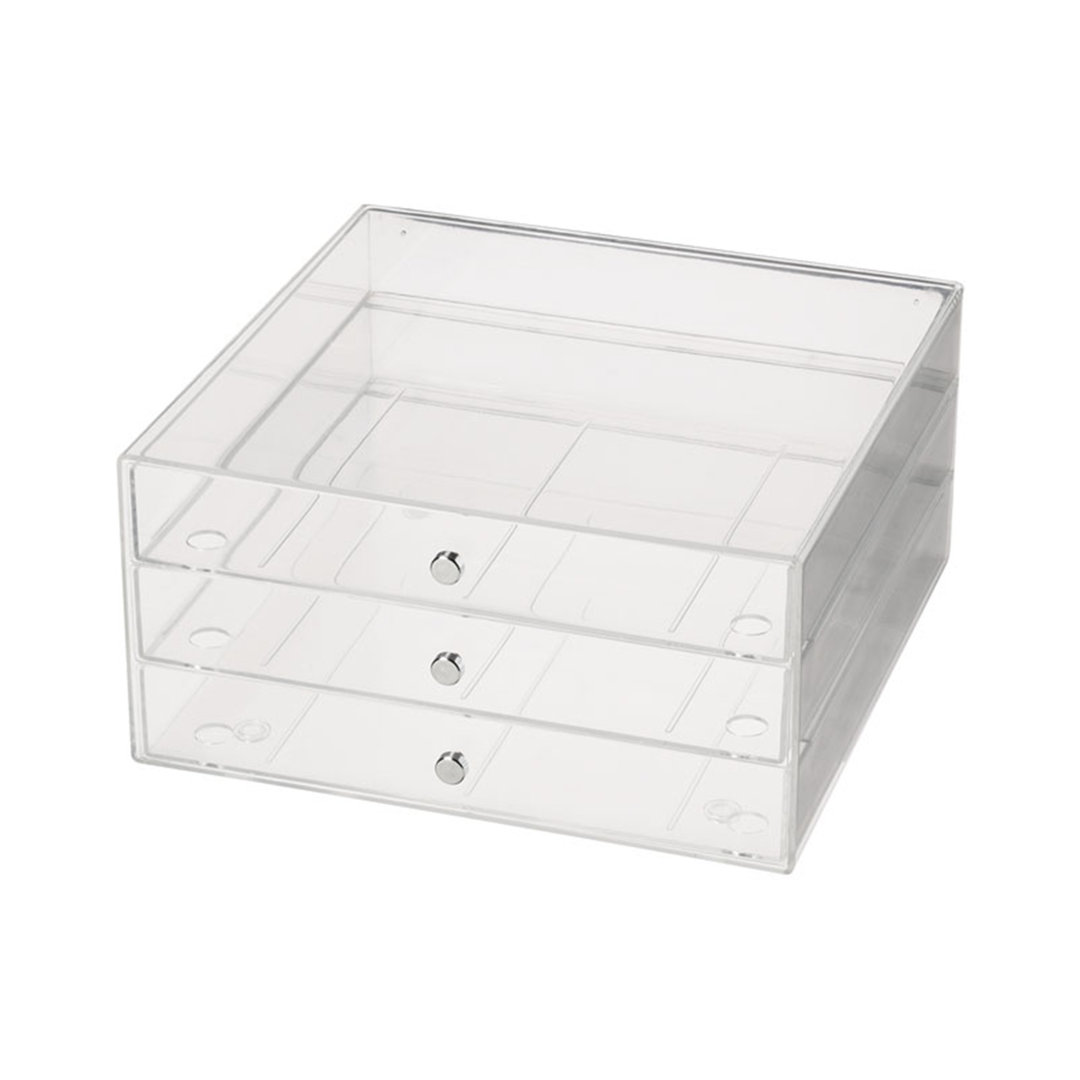 Edney Plastic Stackable Desk Organiser with Drawers