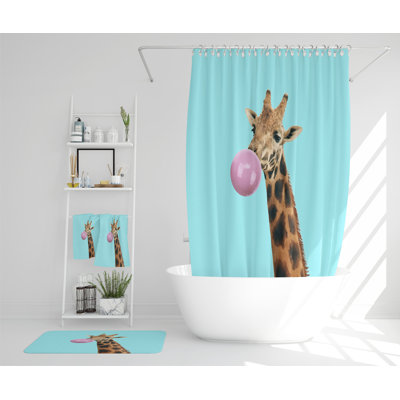 Nayelin Polyester Shower Curtain Set