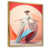 Toile avec cadre flottant or