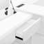 Lit plateforme en bois avec tablettes, table et 6 tiroirs-1014491214