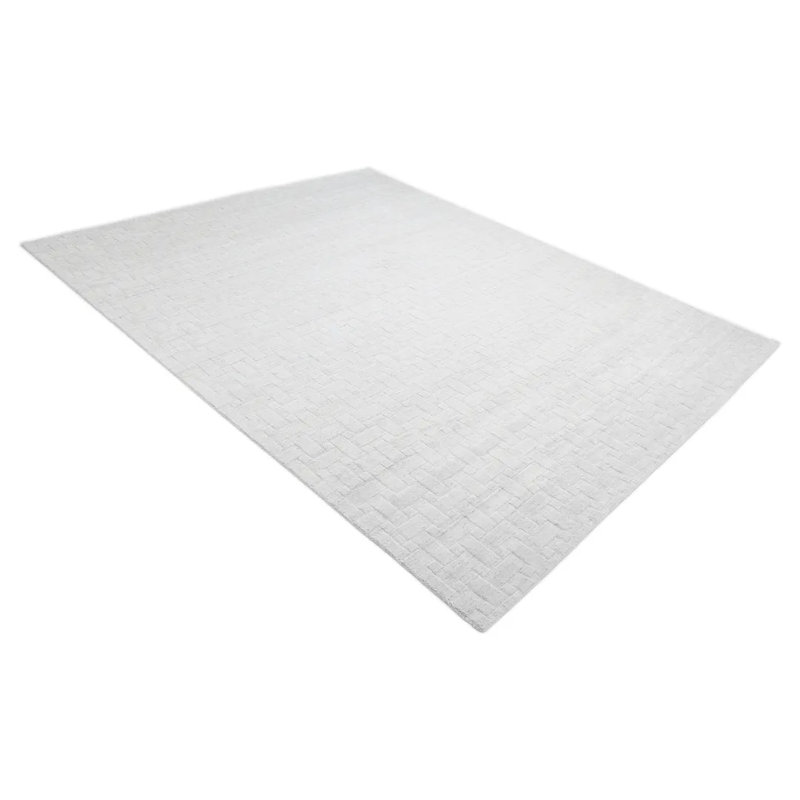 Peyton Area Rug in White, Rectangle 6' x 9'