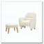 Chaise de loisir rembourrée avec repose-pieds-72487822