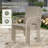 8-Person Round Patio Dining Set with 60" Dining Table and 8 Stackable PVC-coated polyester Chairs-762524943