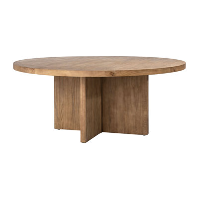 Trion Solid Wood Pedestal Dining Table by The Twillery Co.