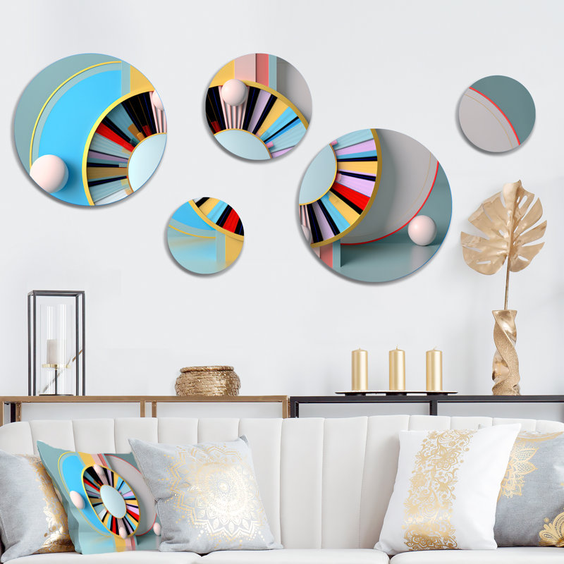 Abstract Wall Decor on Metal