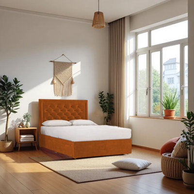 Upholstered Bed with Mattress