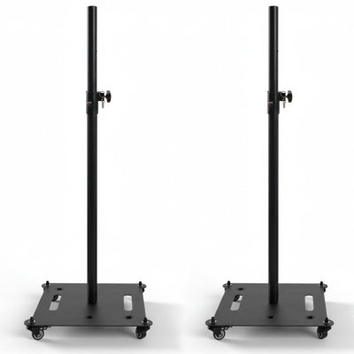 5Core Speaker Stand 2Pc Heavy Duty Adjustable Height 61" DJ PA Stands 35mm Mount 100Lb Capacity