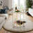 Ciar Round Mirrored Shelves Metal Bar Cart