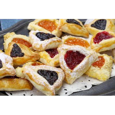 Hamantaschen Cookies by Bonchan - Wrapped Canvas Print