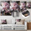 Art mural harmonieux rose et gris en pivoine-86788133