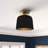 Che 1-Light Dimmable Metal Semi Flush Mount-1365385513-1365385512