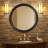 Meayki Solid Wood Round Mirror-868179838